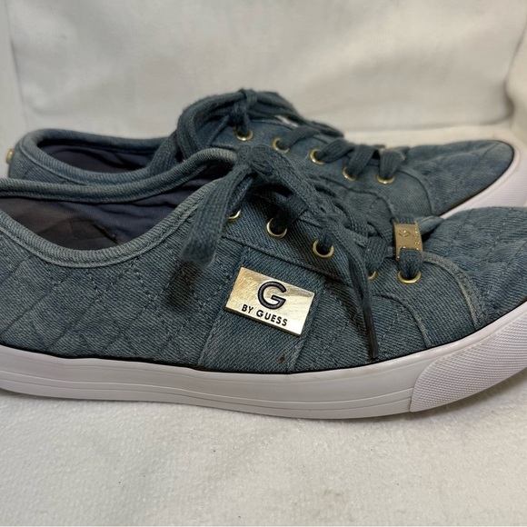 By Guess Los Angeles Backer Lace-Up
Sneakers Medium Blue Denim Fabric SIZE 8M - Picture 4 of 11